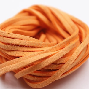 4 Meters 2.5x1.5mm Faux Suede Cord, Faux Leather Cord, Leather Beading String, Beading Supplies, Jewelry Supplies