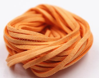 4 Meters 2.5x1.5mm Faux Suede Cord, Faux Leather Cord, Leather Beading String, Beading Supplies, Jewelry Supplies