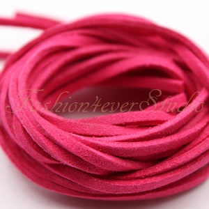 4 Meters 2.5x1.5mm Faux Suede Cord, Faux Leather Cord, Leather Beading String, Beading Supplies, Jewelry Supplies