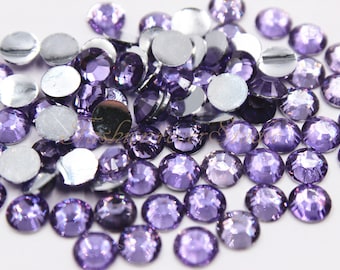 500/1000pcs Tanzanite Resin Rhinestones, 3mm/4mm/5mm Glue On FlatBack Rhinestone, Flatback Rhinestone, Glue On Embellishment Gems