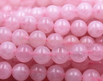 Rose Quartz Beads, 6mm 8mm 10mm, Full Strand 15.5 inches, Gemstone Beads, Beading Suppliers, Jewelry Suppliers