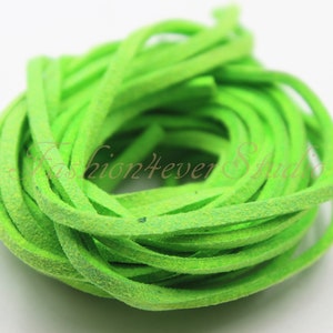 4 Meters 2.5x1.5mm Faux Suede Cord, Faux Leather Cord, Leather Beading String, Beading Supplies, Jewelry Supplies