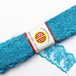 10 Yards/1.75 inches Wide, Blue Lace Trim, Bridal Sash Trim, Wedding Belt Trim, Rhinestone Beaded Trim, Bridal Accessories