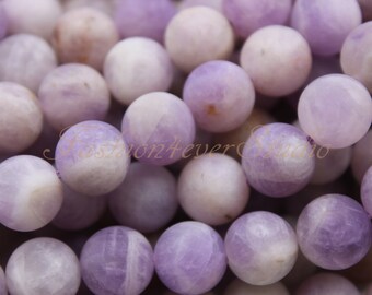 Matte Lilac Jasper Beads, 6mm 8mm 10mm Full Strand 15.5 inches, Gemstone Beads, Beading Suppliers, Jewelry Suppliers