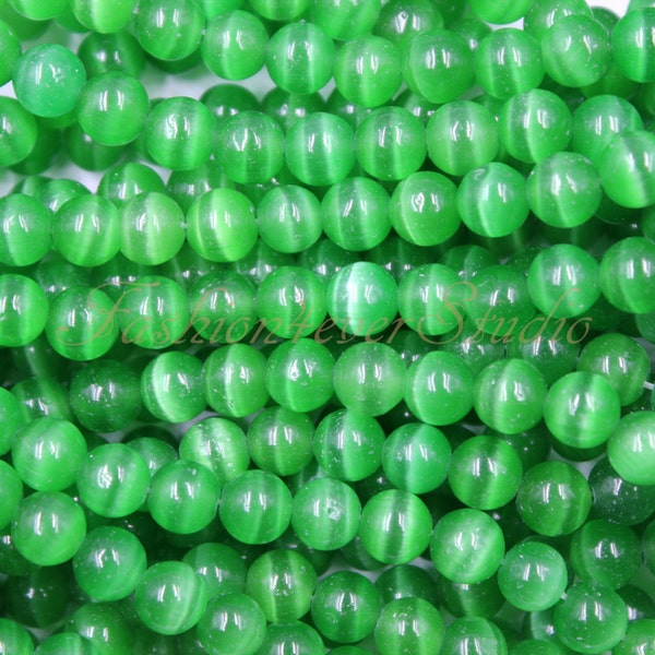 Oeil de chat synthétique perles 5mm 7mm 9mm, fil de 15,5 pouces, perles de pierres précieuses, perles fournisseurs, fournisseurs de bijoux