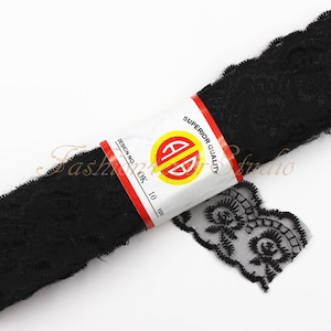 10 Yards/1.75 inches Wide, Black Lace Trim, Bridal Sash Trim, Wedding Belt Trim, Rhinestone Beaded Trim, Bridal Accessories