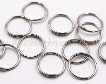 50pcs Silver Plated Open Jump Rings, 14mm, Silver Findings, Silver Jump Ring, Silver Beads, Perle Suppliers, Jewelry Suppliers