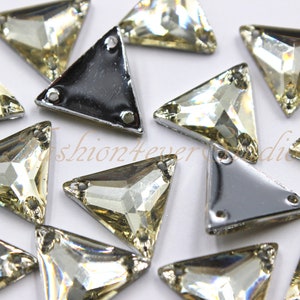 50st lichtgeel naai Flatback hars Gems, 15x15mm naai Strass, FlatBack Gems, edelstenen kralen, versiering Naai