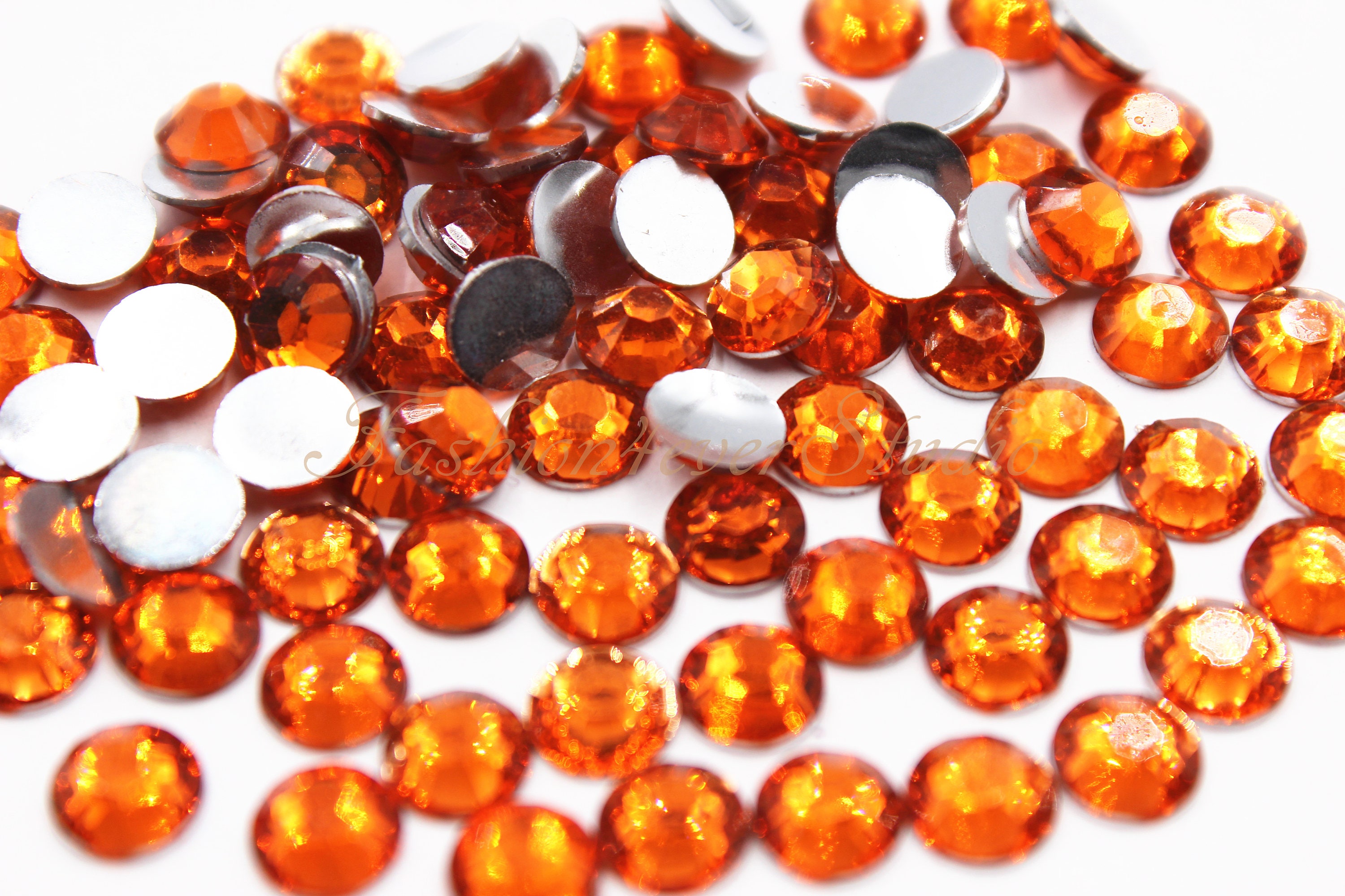 500/1000pcs Fire Opal Resin Rhinestones 3mm/4mm/5mm Glue on Etsy Canada