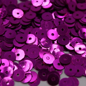 30 Gramm flache Pailletten, 6mm lose Pailletten ca. 2600pcs, Metallic Pailletten, Handwerk liefert
