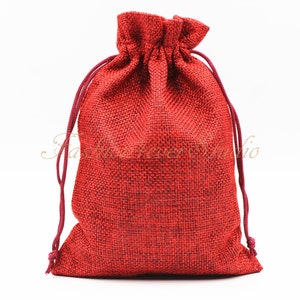 10pcs Burlap Bags 5&quot;x7&quot;, Jewelry Bags, Gift Bags, Burlap Favor Bags, Jute Bags, Party Favor Bags, Wedding Gift Bags, Jute Favor Bags