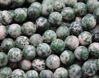 Green Spot Jasper Beads, 6mm 8mm Full Strand 15.5", Gemstone Beads, Beads,Healing Beads, Beading Suppliers, Jewelry Suppliers