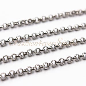 2 Meters/78 inches Silver Tone Chain, Link Size 1.5mm 2mm 3mm, Jewelry Findings, Beading Suppliers, Jewelry Suppliers