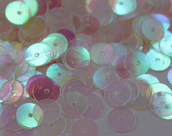 30 grammi di cristallo trasparente AB paillettes piatte, 6mm 5mm paillettes sciolte Circa 2600 pezzi / 3000 pezzi, paillettes metalliche, forniture artigianali