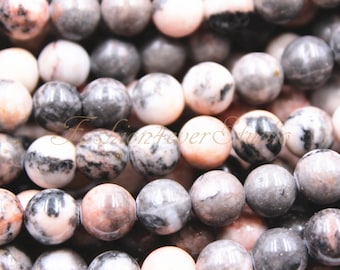 Pink Zebra Jasper Beads, 6mm 8mm Full Strand 15.5", Gemstone Beads,Matte Beads,Healing Beads, Beading Suppliers, Jewelry Suppliers