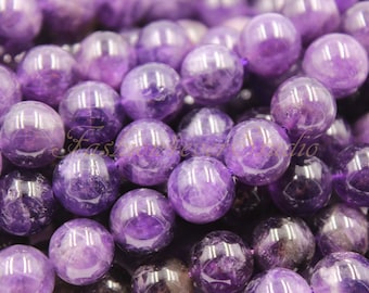 Amethyst Beads, 6mm 8mm 10mm, Full Strand 15.5 inches, Gemstone Beads, Beading Suppliers, Jewelry Suppliers