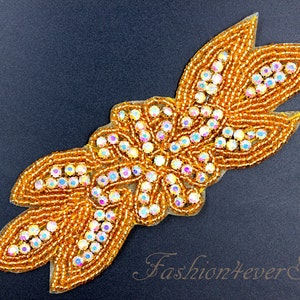 Kristall AB Strass Applikation, Brautgürtel Applikation, Hochzeit-Gürtel-Applikation, Kristall Perlen Applique, Braut-Accessoires