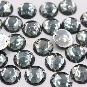 40pcs annähen Flatback Tansanit Harz Perlen, Strasssteine, 9mm zum Aufnähen FlatBack Edelsteine, Perlen zum Aufnähen, Kristall, Verschönerung Edelsteine zum Aufnähen