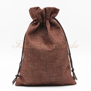 10pcs Burlap Bags 4x5.25&quot;/ 5x7&quot;, Jewelry Bags, Gift Bags, Burlap Favor Bags, Jute Bags, Party Favor Bags, Wedding Gift Bags, Jute Favor Bags