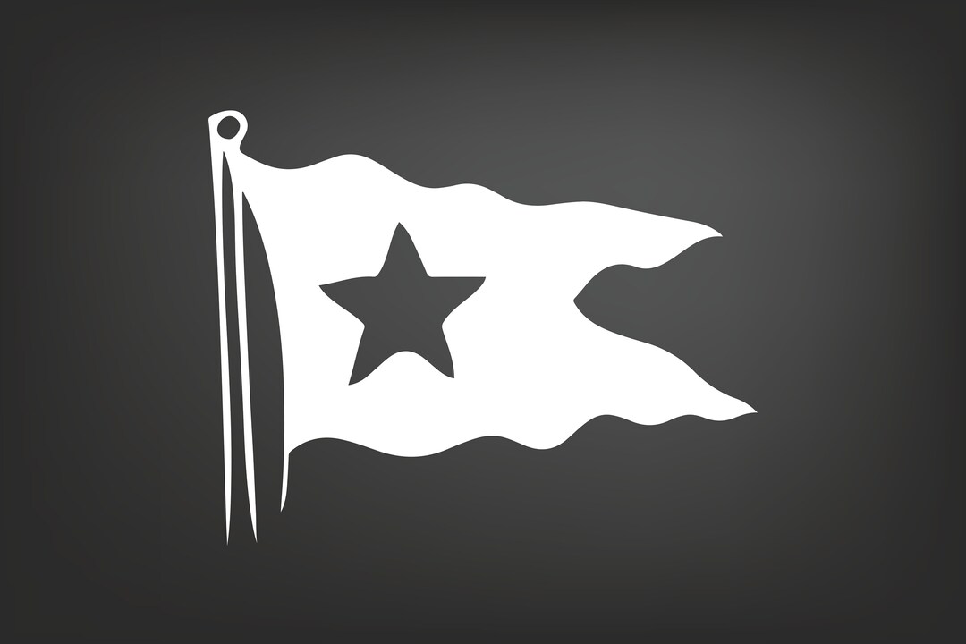 White Star Line Flag Decal 6 Inches Wide - Etsy