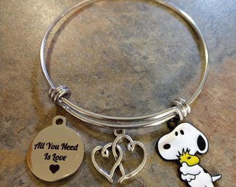 All You Need Snoopy & Woodstock bracelet