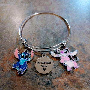 Stitch and Angel Bracelet