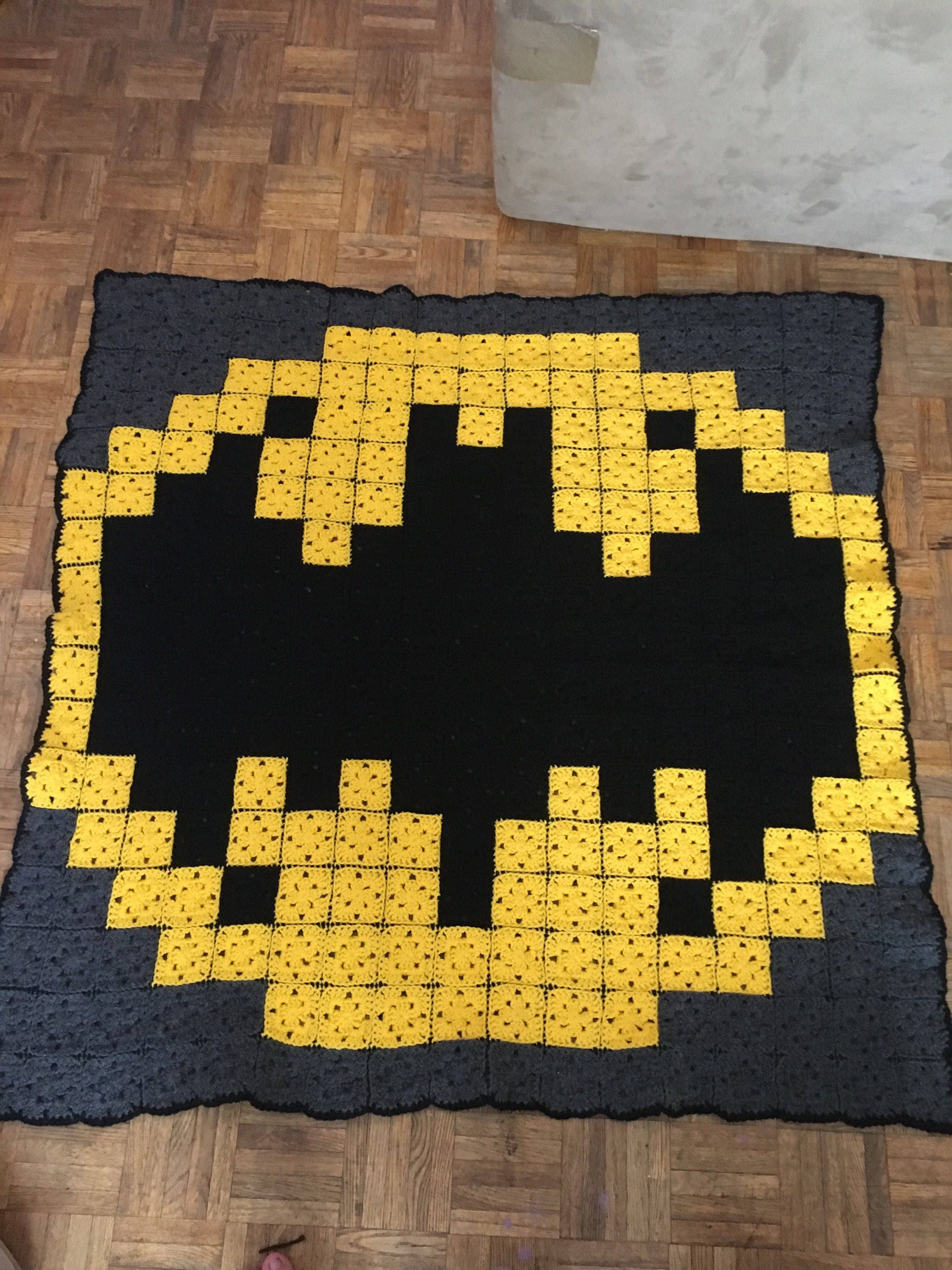 Batman throw blanket toddler blanket bat signal bat call Etsy