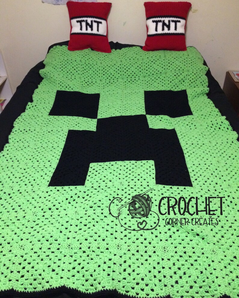 Official Minecraft Creeper Dynamite Single Duvet Cover Set Boys