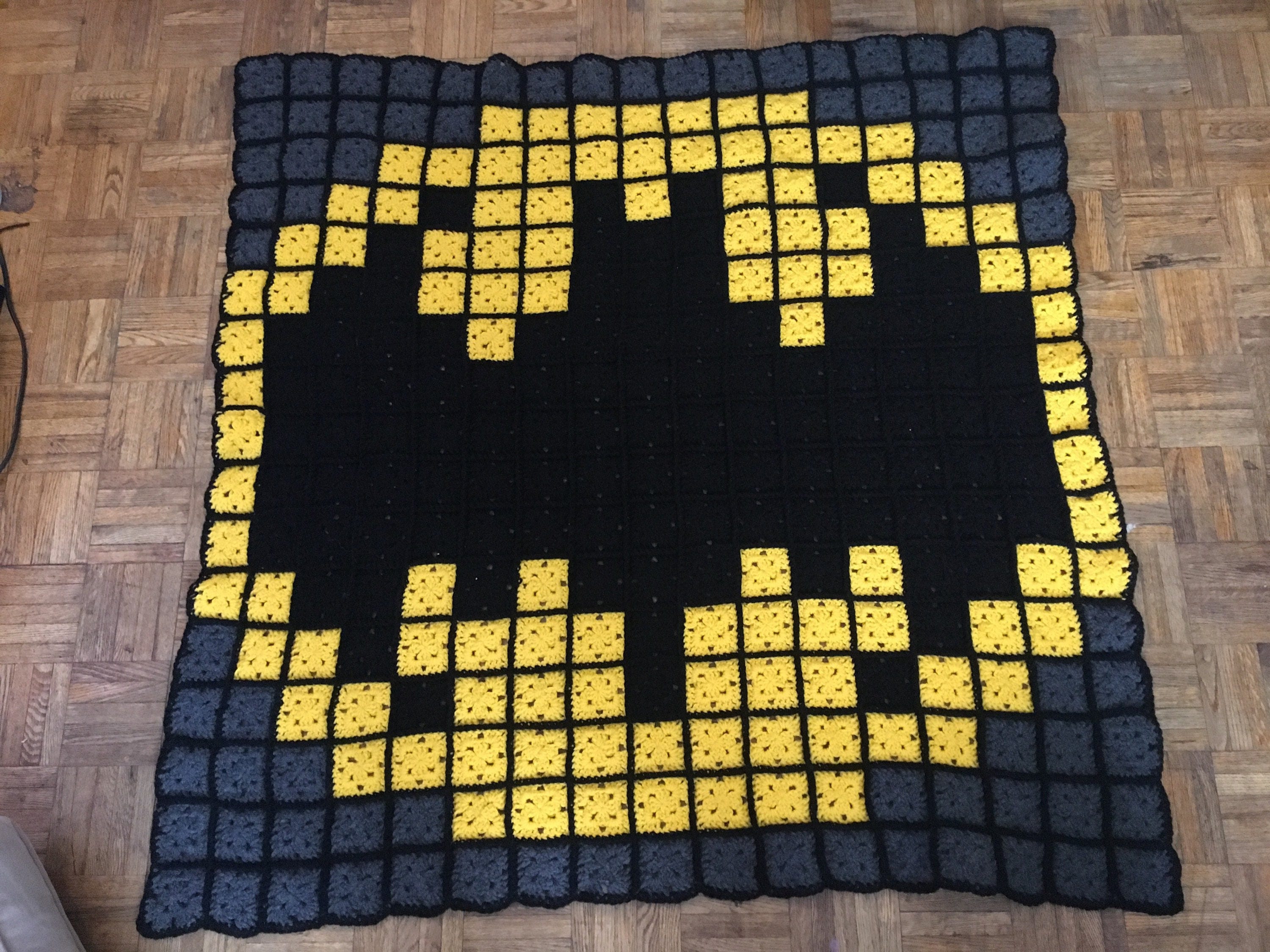 Batman throw blanket toddler blanket bat signal bat call Etsy