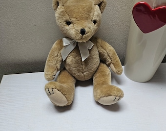 VTG 80年代 グレー テディベア 青い目 抱きしめたくなる柔らかい