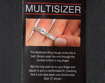 Ring Sizer, Adjustable Plastic Ring Size Finder