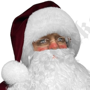 PREMIUM VELVET & Silk Luxury Faux Fur Red/White Santa Hat
