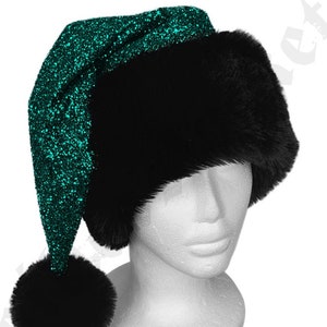 GLITTER Luxury Faux Fur Santa Hat
