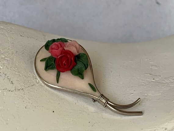 Vintage Brosche Rose Vintage-Schmuck Rosen Rosenb… - image 5