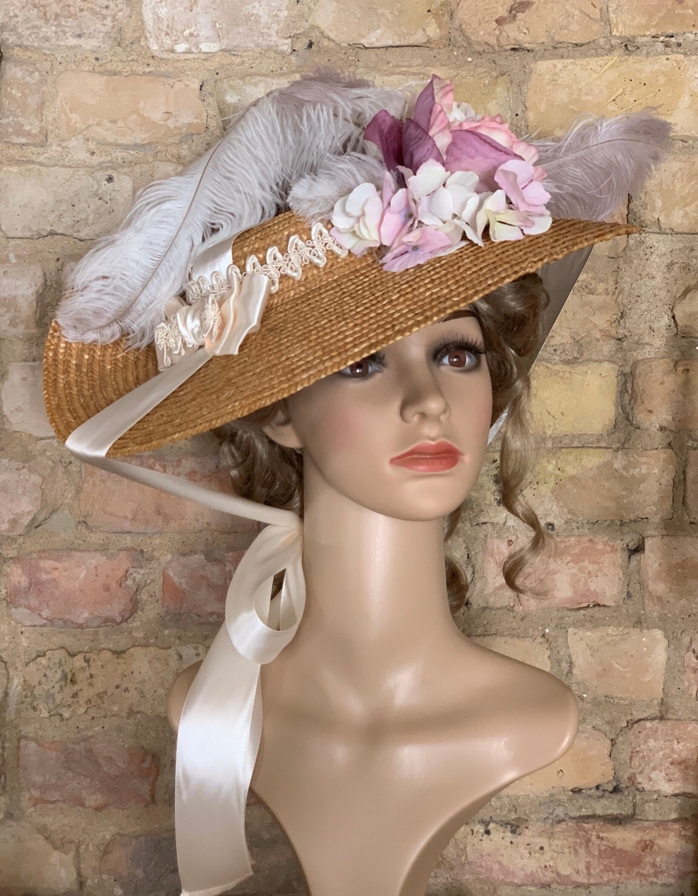 attached wig Hat with