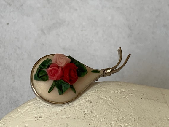 Vintage Brosche Rose Vintage-Schmuck Rosen Rosenb… - image 3