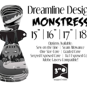 Cloth Pad Pattern | Complete Monstress Bundle | 4 Sizes | pdf | Dreamline Design