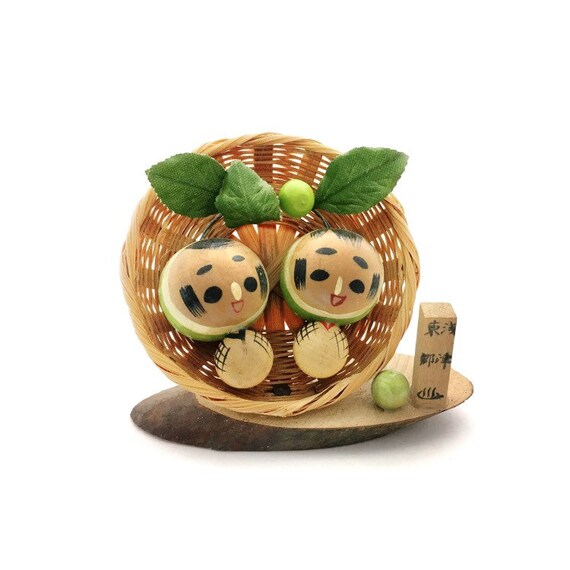 vintage kokeshi dolls
