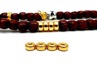 Spacer Bead 24K Solid 999 Gold Pure Gold Bead For Bracelet Necklace Jewelry Making 1pc