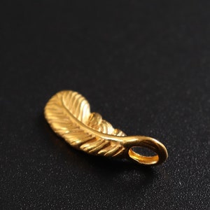 24K 999 Gold Charm Pure Gold Pendant For DIY Bracelet Necklace Jewelry Making 1pc