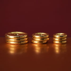 Spacer Bead 24K 999 Gold Pure Gold Bead For Bracelet Necklace Jewelry Making 1pc