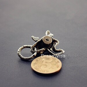 Handmade Carp Fish Shaped Wallet Chain Connector Concho Solid Brass ...
