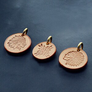 Handmade Hoosiers Indiana Leather Key Chain Pendant Gifts