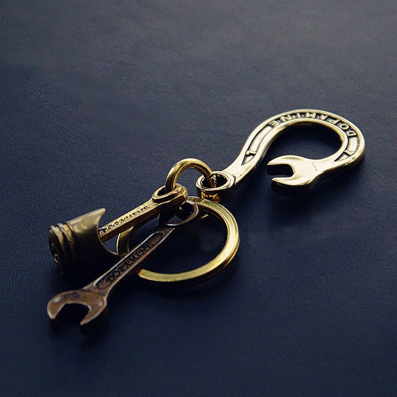 Handmade Brass Japanese Wrench Hook Key Chain Belt Hook Solid Etsy
