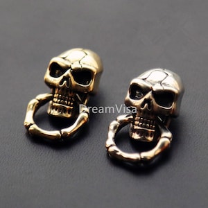 Conchos para cuero Concho Solid Brass Biker Llavero con tornillo en el buttom 2pcs