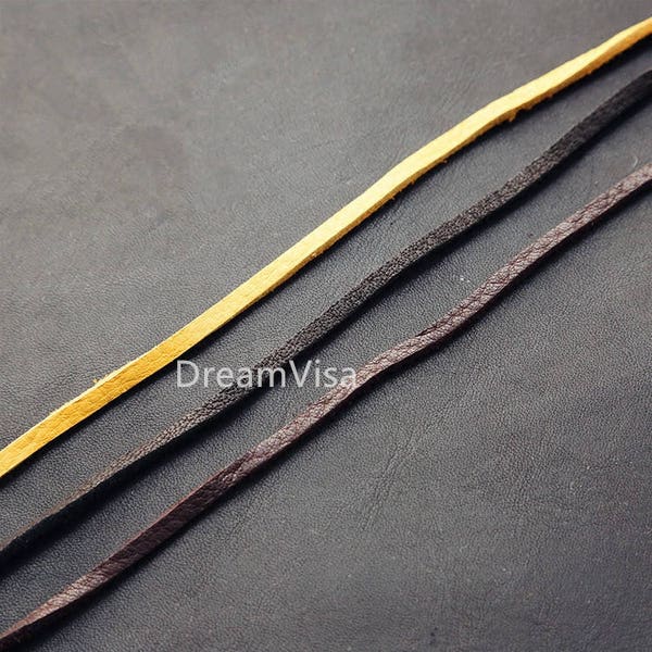 100cm Double-sided leather rope  jewelry cord jewelry making supply jewelry chain