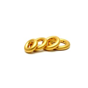 24K Pure Gold Ring Pendant Bead For Necklace Bracelet
