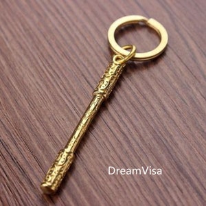 Hecho a mano Magic Cudgel colgante llavero material cuchillo Lanyard Bike Llavero