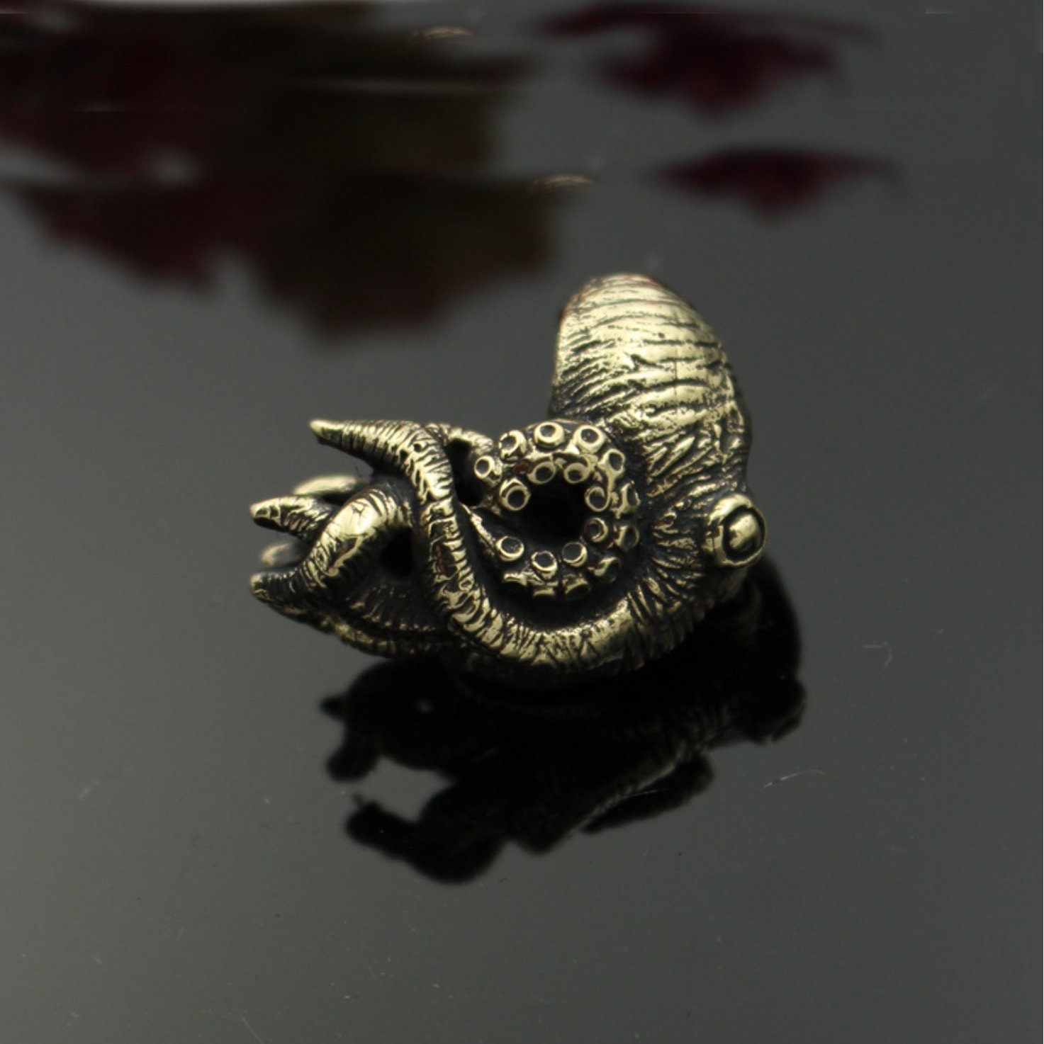 Handmade Octopus Brass Paracord Knife Lanyard Bead in | Etsy