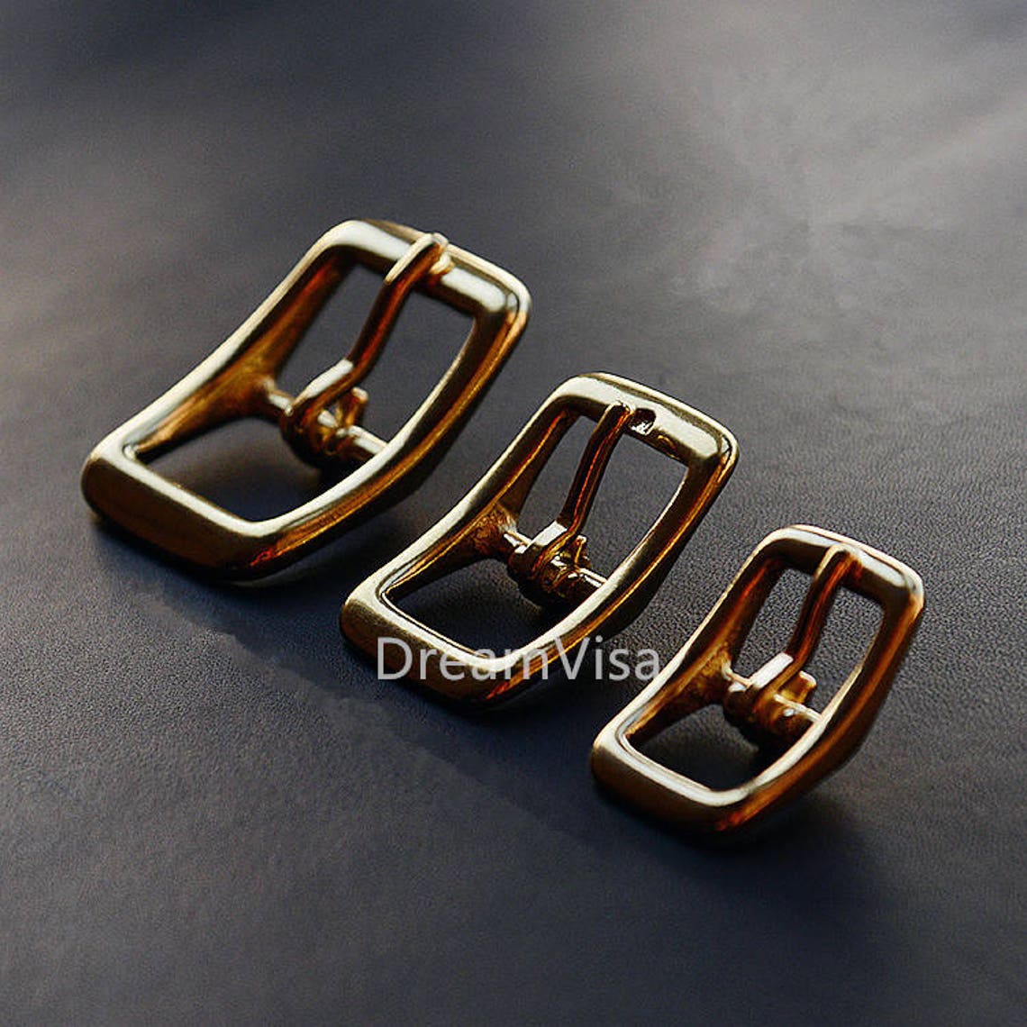 Handmade 16/20/25mm Fine Brass Roller Buckle Solid Brassll Etsy